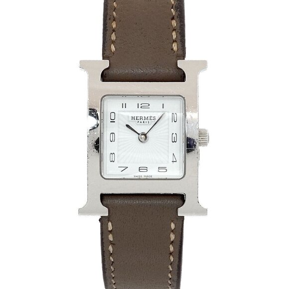 HERMES H Watch HH1.210 Quartz White Dial Ladies Watch 90270006 - Picture 1 of 8